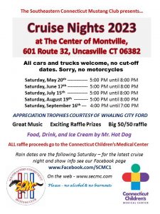 Rain Date: SCMC Monthly Cruise Night @ The Center of Montville | Montville | Connecticut | United States